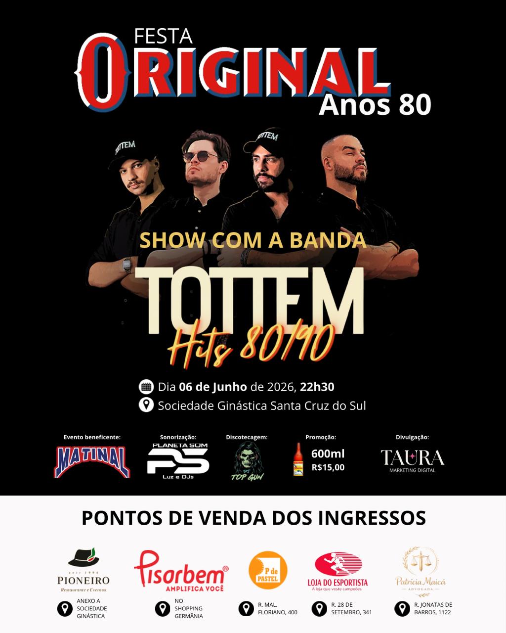 Festa ORIGINAL Anos 80 Santa Cruz do Sul - Ginástica